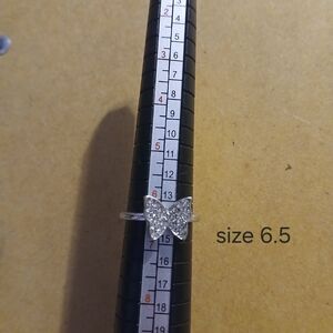 Elegant Silver Bow Ring